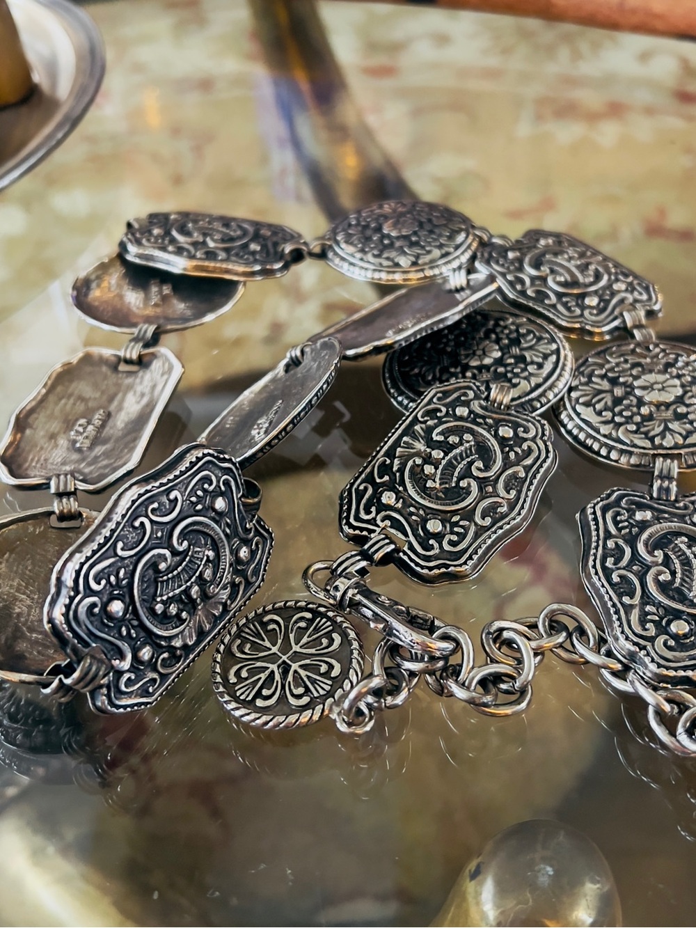 Harwill NY Silver Western Style Belt